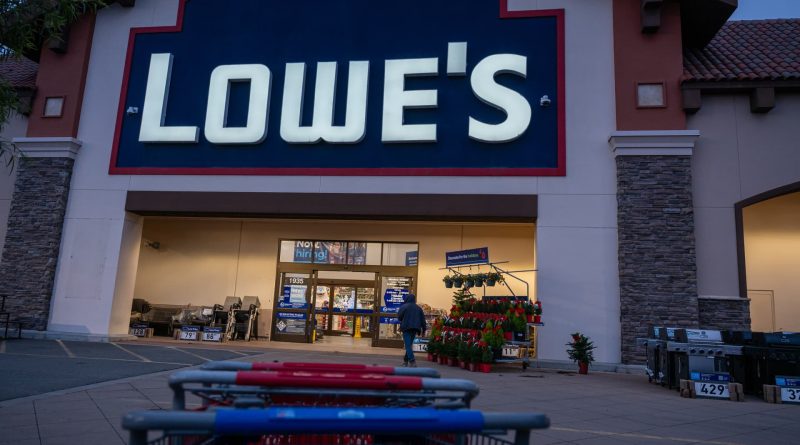 Lowe’s CEO says the housing market is under pressure, even as the retailer’s sales jump more